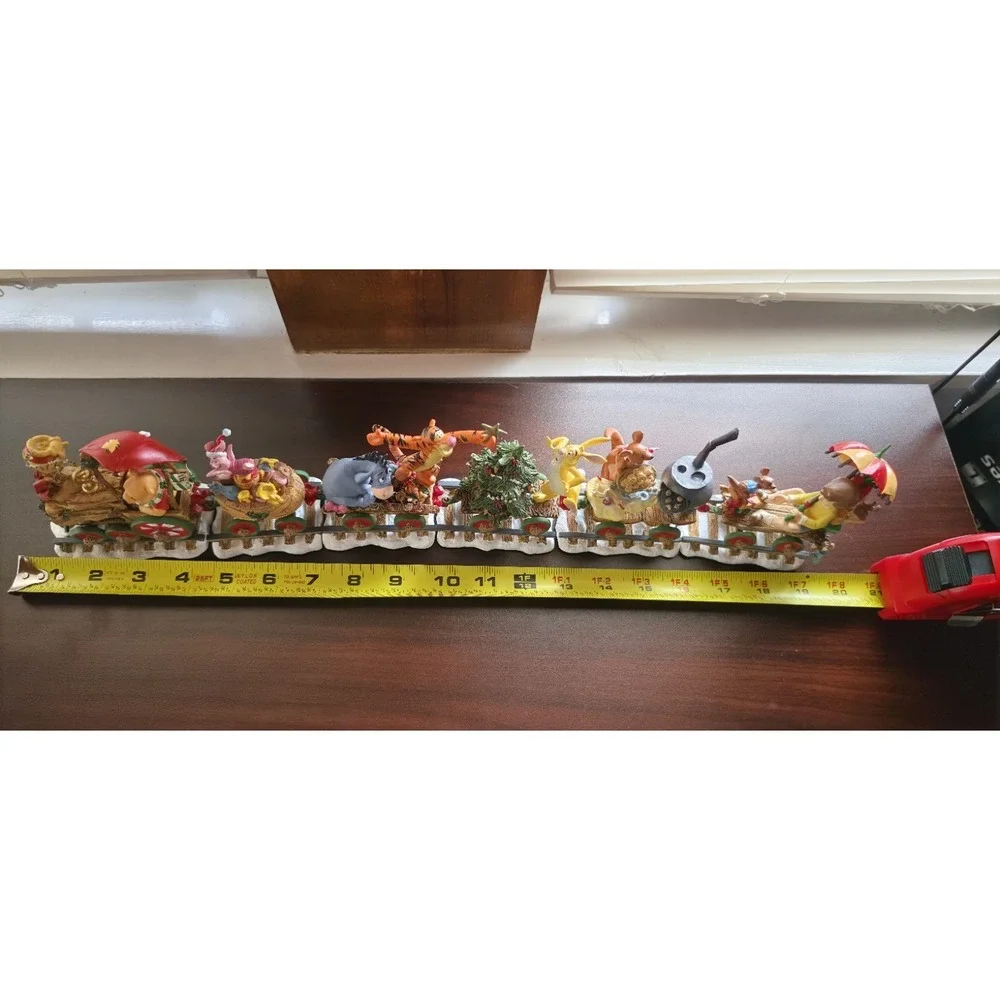 Danbury Mint Disney Winnie the Pooh Christmas Train 6 Pc Set Original Box